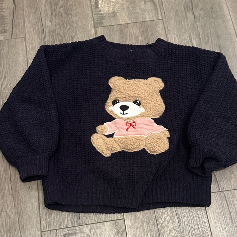 Girls teddy bear sweater